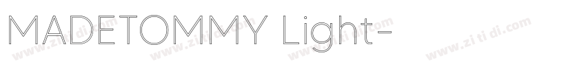 MADETOMMY Light字体转换